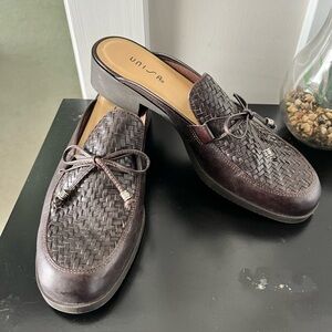 Unisa Brown Woven Leather Miles Sz 9.5
